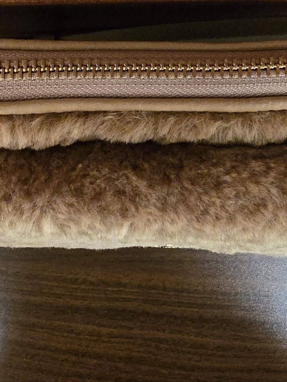 NWT Kate Spade Rosie Faux Fur Belt Bag Light Fawn